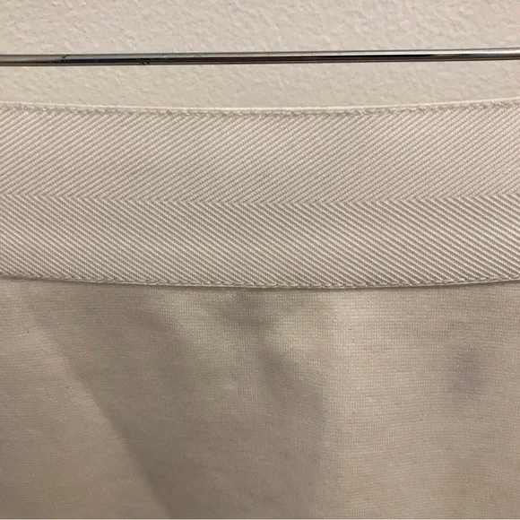 Rebecca Taylor Fit and Flare Skirt 0 white cotton silk - Picture 3 of 8